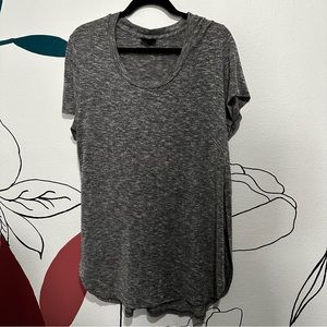 Gray dress shirt with slits